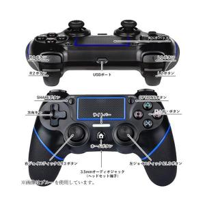 互換品 PS4 コントローラー レッド ワイヤ...の詳細画像4