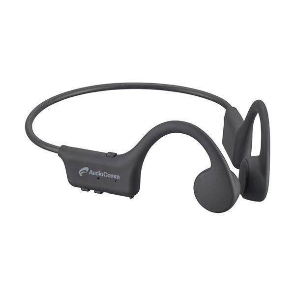 オーム電機 HP-BC110N 03-1666 ブラック 骨伝導イヤホン 耳かけ型  Bluetoo...