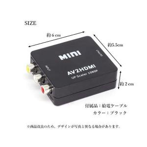 RCA to HDMI 変換コンバーター AV...の詳細画像4