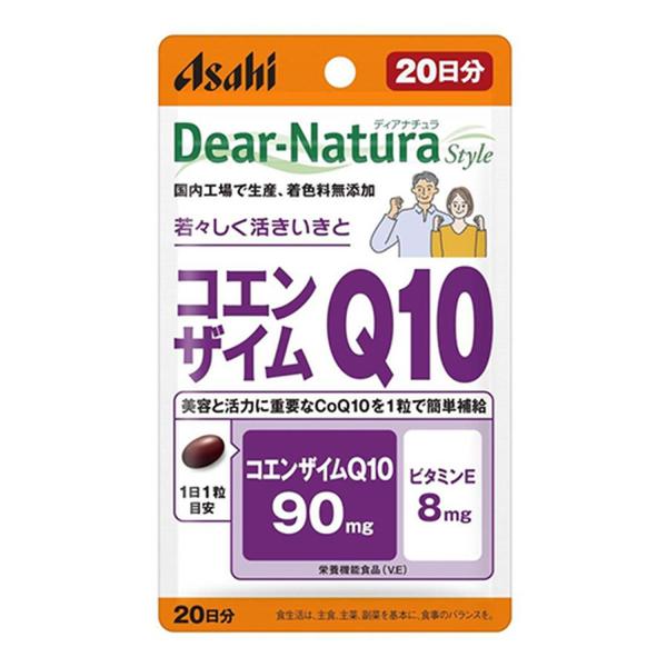 アサヒグループ食品 ディアナチュラスタイル コエンザイムQ10 20粒 20日分 サプリ Dear-...