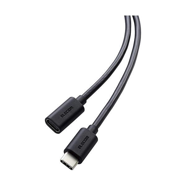 エレコム MPA-ECC10BK  USB2.0 延長ケーブル  USB Type C  1m PD...