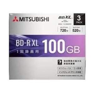 三菱化学メディア 4倍速対応BD-R XL 5枚パック 100GB ホワイト 