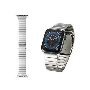 エレコム AW-44BDSS1SV シルバー Apple Watch 44 42mm バンド ステンレス