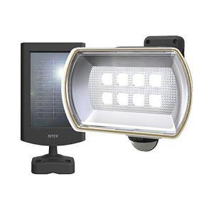 ムサシ S-80L RITEX フリーアーム式LEDセンサーライト 8Wワイド ソーラー式 防雨型 MUSASHI||