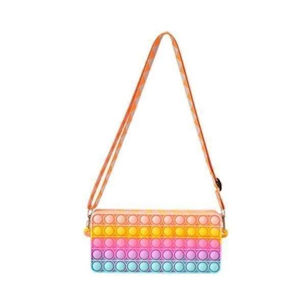 プッシュポップ バブル バッグ ショルダーバッグ スクイーズ玩具 ストレス発散 プチプチ 斜め掛け ...