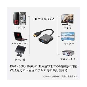 HDMI to VGA 変換アダプタ 変換ケー...の詳細画像2