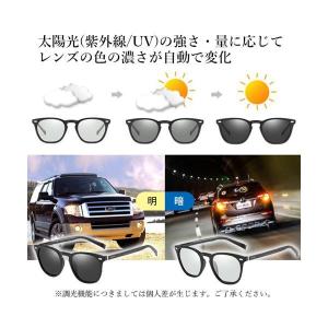 サングラス 偏光 UVカット 自動調光 ウェリ...の詳細画像2