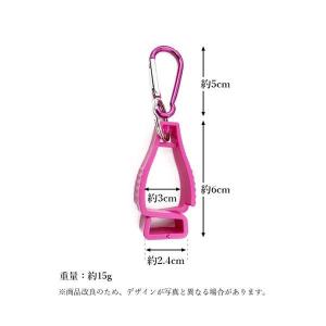 ゴルフ グローブホルダー ピンク グローブクリ...の詳細画像4