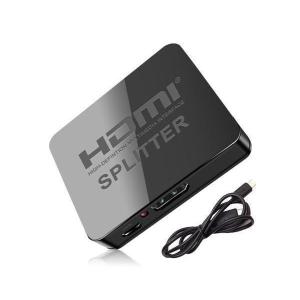 HDMI 分配器 1入力2出力 高画質 同時出力 スプリッター 3D映像対応 ドライバー不要 ミニポータブル式 ((S