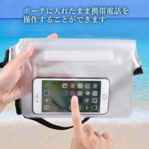 防水ウエストポーチ クリア 防水ウエストバッグ...の詳細画像3