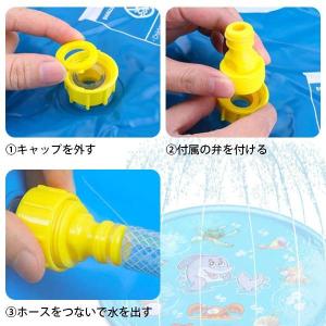 噴水マット 170cm 水遊び プール 大きい...の詳細画像3