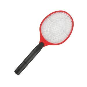 蚊取りラケット 電撃殺虫器 レッド ハエたたき 害虫退治 殺虫ラケット 電撃殺虫ラケット 電池式 ((S