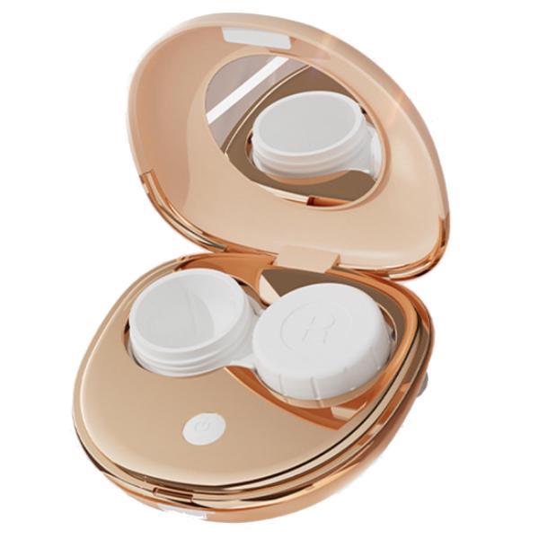 コンタクト 音波洗浄機 ベージュ 新型 コンタクト洗浄機 音波コンタクト洗浄機 USB充電式 電動 ...