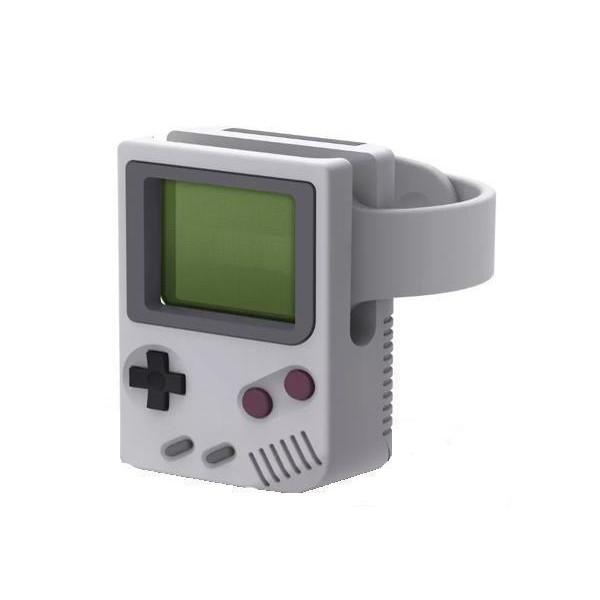 アップルウォッチ apple watch  ライトグレー ケース スタンド ノスタルジー ゲームボー...