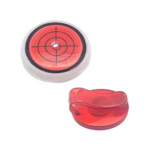 ゴルフ 水平器 レッド マーカー マグネット クリップ ゴルフ用品 小物 オールシーズン シンプル ((S