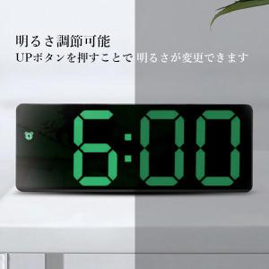 目覚まし時計 置き時計 デジタル LEDライト...の詳細画像3