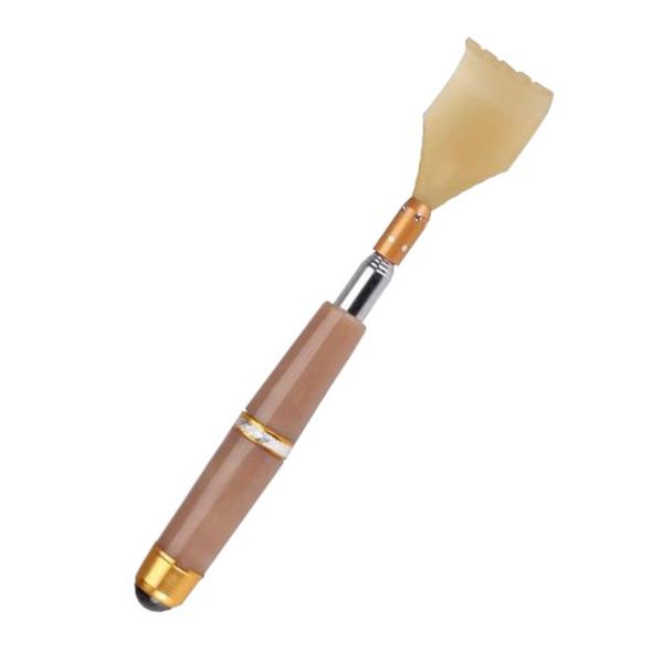 孫の手 ブラウン 伸縮 伸縮自在 まごの手 お肌に優しい 持ち運び 便利 太めハンドル マッサージボ...