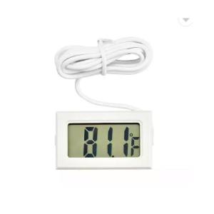 デジタル 水温計 温度計 ホワイト LCD 液晶表示 アクアリウム