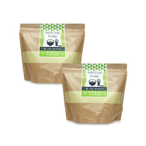 2個セット MATCHA PURE 抹茶ピュア ソイプロテイン 500g soy protein 人...