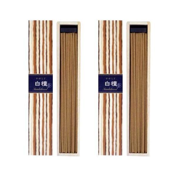 2個セット 日本香堂 かゆらぎ 白檀 スティック 40本入
