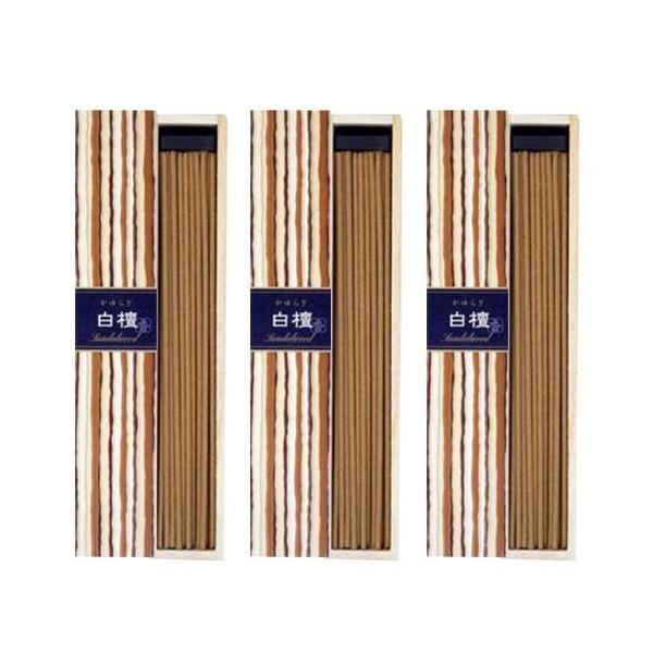 3個セット 日本香堂 かゆらぎ 白檀 スティック 40本入