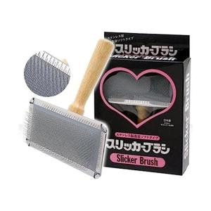 岡野製作所 スリッカーブラシ ソフトタイプ 中 ペット用ブラシ｜LARGO Yahoo!店