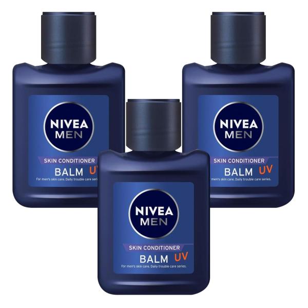3個セット ニベアメン スキンコンディショナーバームUV 110ml 乳液 メンズ乳液 SPF25 ...