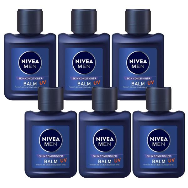 6個セット ニベアメン スキンコンディショナーバームUV 110ml 乳液 メンズ乳液 SPF25 ...