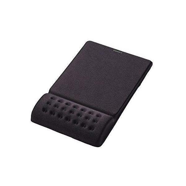 3個セット エレコム MP-095BK ブラック マウスパッド リストレスト一体型 疲労低減 ELE...