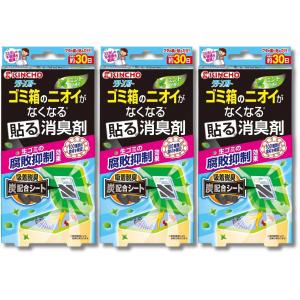 3個セット 金鳥 クリーンフロー ゴミ箱のニオイがなくなる貼る消臭剤 ミントの香り｜LARGO Yahoo!店