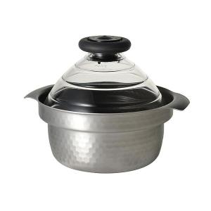 ハリオ GIS-200 フタがガラスのIH対応 ご飯釜 雪平 1合?3合用 おしゃれ 炊飯 煮物 HARIO｜LARGO Yahoo!店