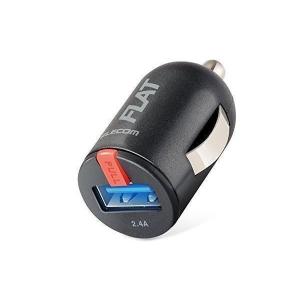 エレコム MPA-CCU11BK ブラック 超コンパクト車載充電器 2.4A