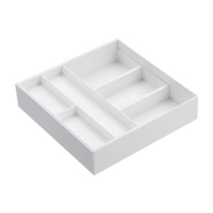 山崎実業 伸縮&スライド カトラリートレー ホワイト プレート Plate スライド式 カトラリーケース 3384 Yamazaki