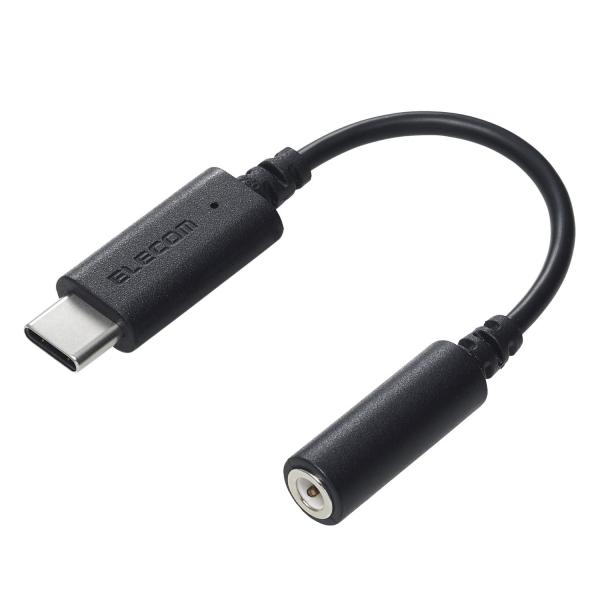 エレコム MPA-C35DBK2 ブラック USB C to 3.5mm イヤホン 変換アダプタ オ...