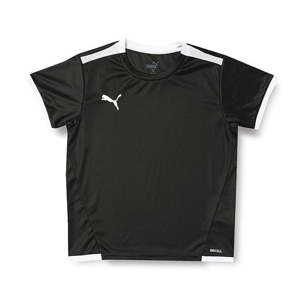 プーマ サッカー 半袖 Tシャツ TEAMLIGA ゲームシャツ JR 705144 キッズ ブラッ...