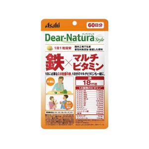 アサヒ ディアナチュラ スタイル 鉄×マルチビタミン 60日 60粒 Dear-Natura