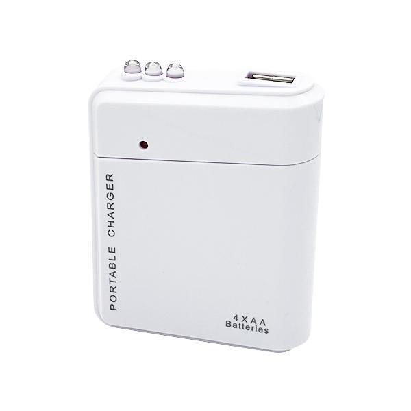モバイルバッテリー 電池式 4本タイプ 充電器 スマホ 携帯用 iPhone 持ち運び アンドロイド...