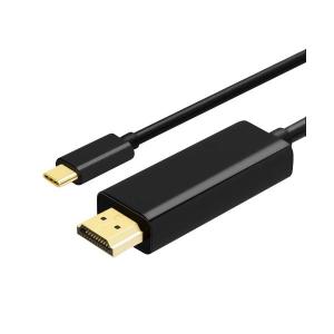 Type C to HDMI 変換ケーブル 4K 60HZ USB タイプC 1.8m 変換 ケーブル typec スマホ ブラック ((S｜LARGO Yahoo!店