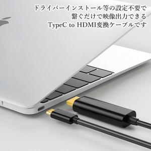 タイプc HDMI 変換ケーブル 4K 60H...の詳細画像3