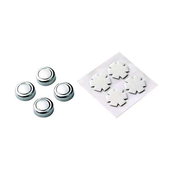 カーメイト LS315 クローム 車用 ナンバープレート ボルトキャップ 貼付けタイプ