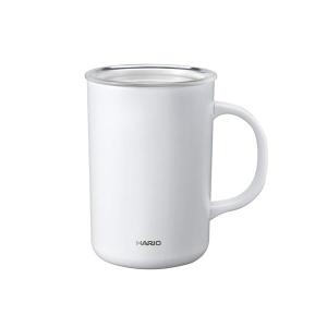 ハリオ CMG-470-W セラミックコーティング 真空二重保温マグ ホワイト 470ml フタ付き HARIO