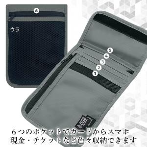 パスポートケース グレー 首下げ スキミング防...の詳細画像3