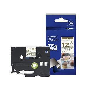 TZe-R234 ピータッチ リボンテープ 金文字/ホワイト 12mm