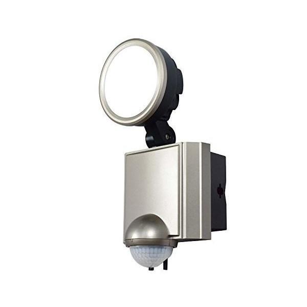 エルパ LEDセンサーライト 1灯 10W (白色 / 14.5×18×11.5cm) 屋外 コンセ...
