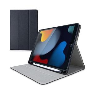 エレコム iPad 10.2 第9/8/7世代 (2021/2020/2019年) ケース オートスリープ対応 Pencil収納 ブラック TB-A19RSABK｜largo1991