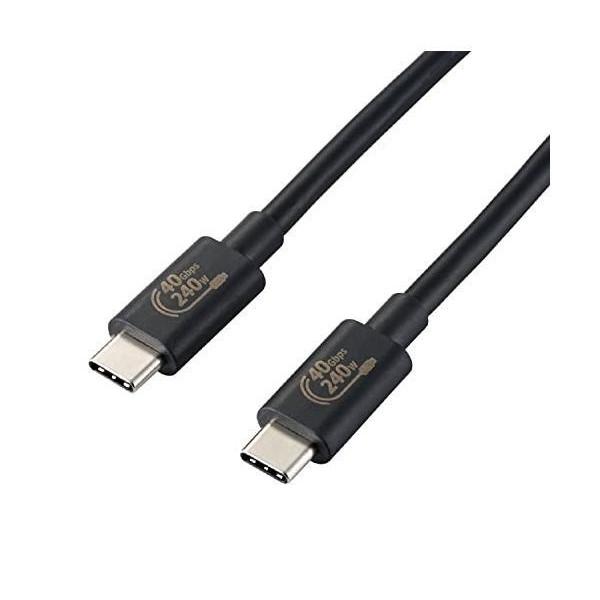 エレコム USB4 Type-C ケーブル USB PD EPR対応 超急速充電 240W USB-...