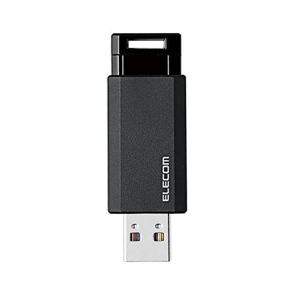 エレコム USBメモリ/USB3.1 Gen1/ノック式/オートリターン機能/16GB/ブラック
