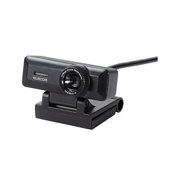 エレコム WEBカメラ UCAM-C750FBBK マイク内蔵 フルHD 1080p 30FPS 5...