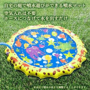 噴水マット 100cm 水遊び プール ビニー...の詳細画像2