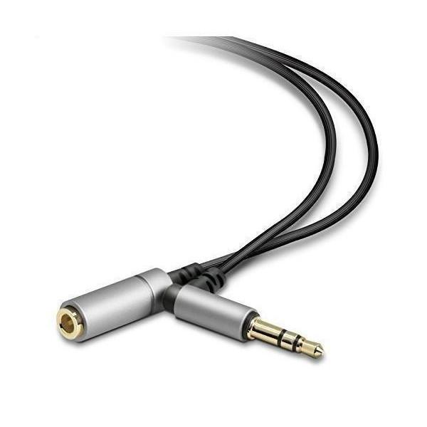 エレコム ヘッドホン延長ケーブル 高音質 3m シルバー